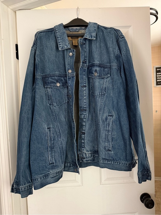 The Foundry Supply Co. Other - The Foundry Supply Co. Blue Denim Bomber Jacket